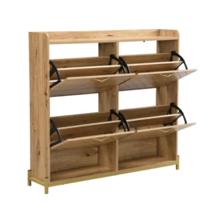 Armoire à chaussures moderne 4 portes en MDF pour couloir 109 cm - Sia One - Photo 1