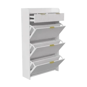 Armoire à chaussures moderne étroite avec abattants et 1 porte - Elior Edition - Variante #3515