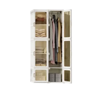 Armoire de rangement pliable portable avec portes - Mabel Nest - Variante #2995