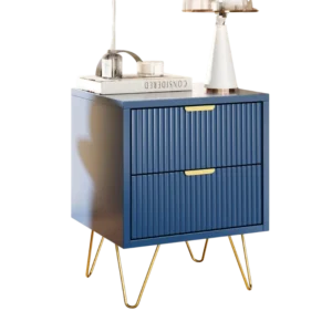 Buffet de cuisine style moderne 2 portes métal doré - Marlo - Variante #2178