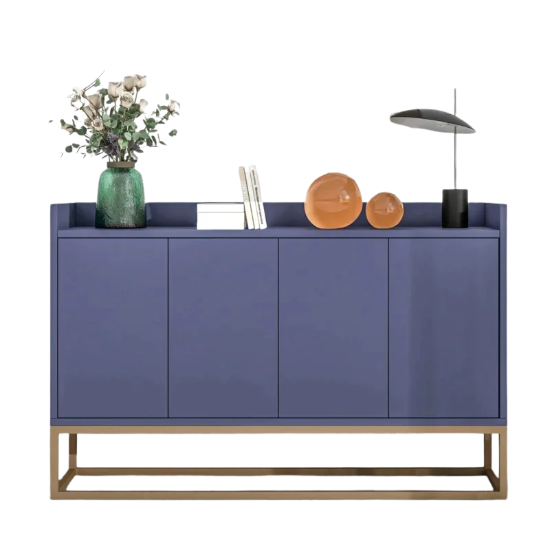 Buffet minimaliste moderne 4 portes avec étagères réglables - Eden - Photo 1
