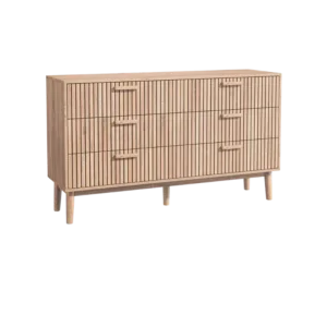 Commode style campagnard 4 ou 6 tiroirs couleur bois pieds hauts - Jules - Variante #1628