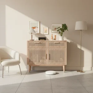 Commode style campagnard couleur bois 4 ou 6 tiroirs - Nael Vale - lifestyle vue de face