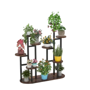 Étagère à plantes d'intérieur multi-niveaux 11 supports - Mika Casa - Photo 1