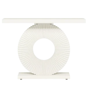 Table console moderne style minimaliste base géométrique 100 cm - Aston Prime - Photo 1